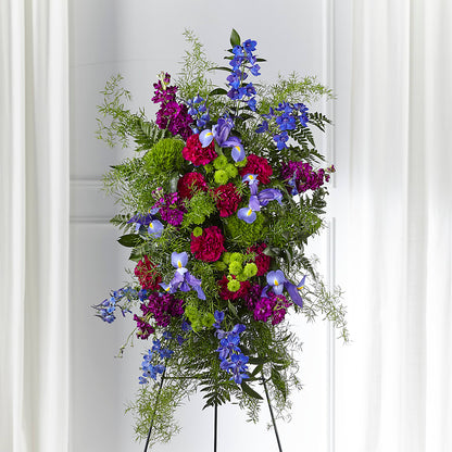 Heavenly Skies Standing Spray –  Flowers By Louise, Wasilla AK