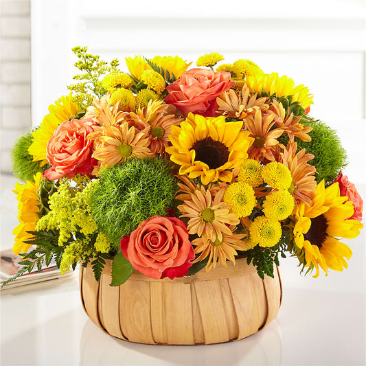Harvest Sunflower Basket –  Flowers By Louise, Wasilla AK