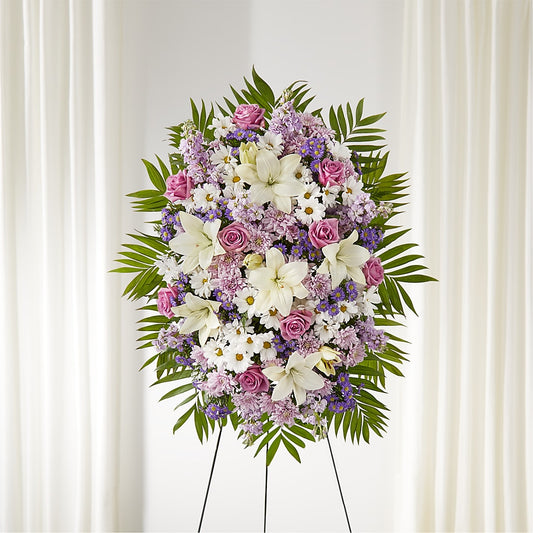 Surrounded by Love Standing Spray –  Flowers By Louise, Wasilla AK
