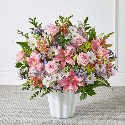 Abundant Compassion Floor Basket –  Flowers By Louise, Wasilla AK