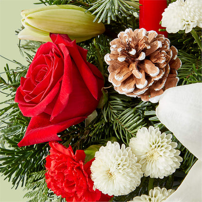 Seasonal Festivities Centerpiece –  Flowers By Louise, Wasilla AK