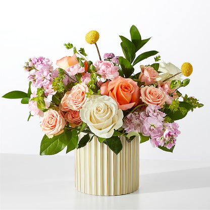 French Market Bouquet with Ivory Vase –  Flowers By Louise, Wasilla AK