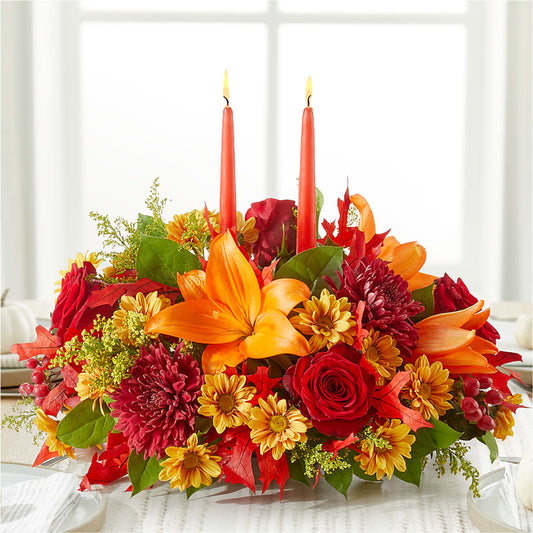 Autumn's Embrace Centerpiece –  Flowers By Louise, Wasilla AK