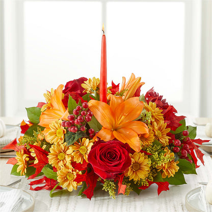 Autumn's Embrace Centerpiece –  Flowers By Louise, Wasilla AK