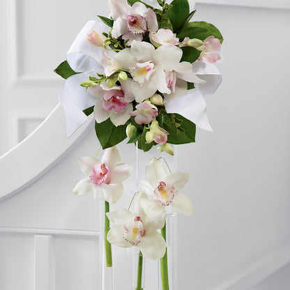 Perfect Entrance Pew Arrangement –  Flowers By Louise, Wasilla AK