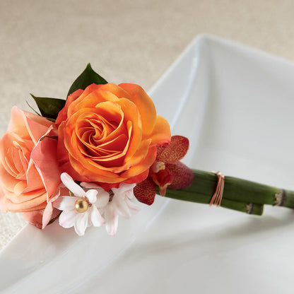 Sunset Dream Boutonniere –  Flowers By Louise, Wasilla AK