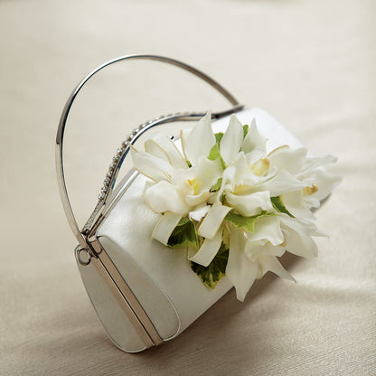 White Purse Decor –  Flowers By Louise, Wasilla AK