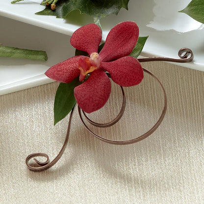 Red Mokara Boutonniere –  Flowers By Louise, Wasilla AK